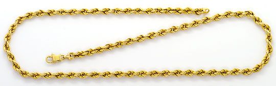 Foto 1 - Kordel Goldkette, Gelbgold Halskette 14 Karat Karabiner, K2576