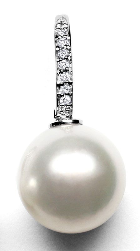 Foto 2 - Südsee Perlen Brillanten-Ohrringe 18K Weißgold, S1151