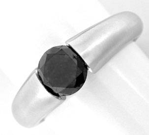 Foto 1 - Brillant-Spann Ring Schwarzer Diamant 1,33ct, S6648